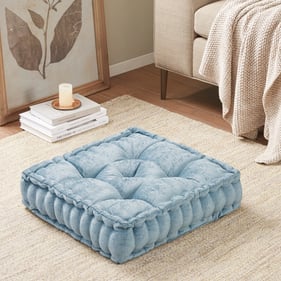 Olliix Intelligent Design Azza Aqua Square Floor Pillow Cushion