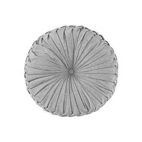 Olliix Intelligent Design Loretta Grey Round Floor Pillow Cushion