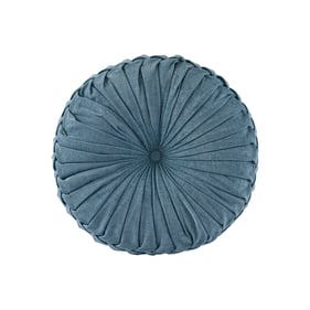 Olliix Intelligent Design Loretta Aqua Round Floor Pillow Cushion