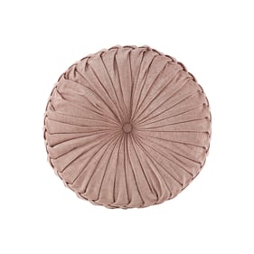 Olliix Intelligent Design Loretta Blush Round Floor Pillow Cushion