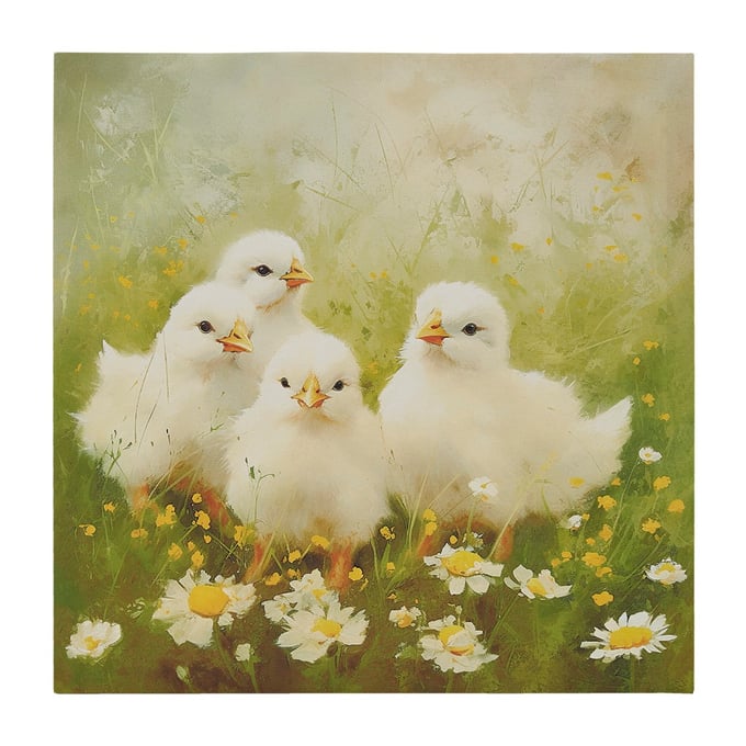 Olliix Intelligent Design Sunshine Animals Chicks Green Canvas Wall Art OLIX-ID95C-0051