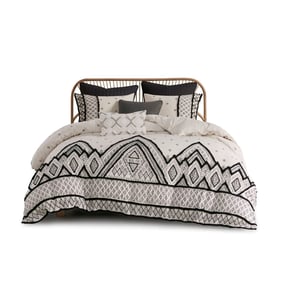 Olliix INK IVY Marta Natural King Cal King 3pc Comforter Set