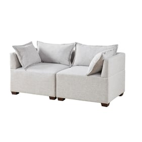 Olliix INK IVY Molly Ivory Modular Loveseat