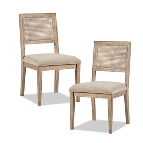 2 Olliix INK IVY Kelly Light Brown Dining Side Chairs