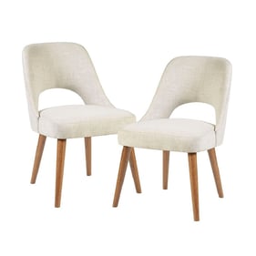 2 Olliix INK IVY Nola Cream Dining Chairs