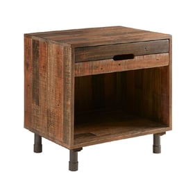 Olliix INK IVY Renu Light Brown Solid Wood Nightstand