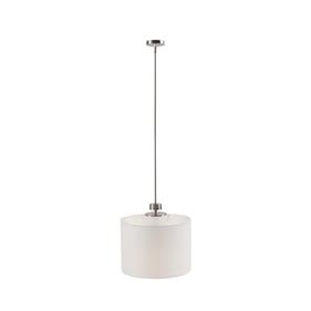 Olliix INK IVY Pacific Plated Nickel Metal Pendant with Drum Shade