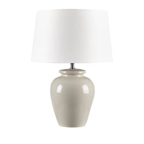 Olliix INK IVY Anzio Cream Ceramic Table Lamp