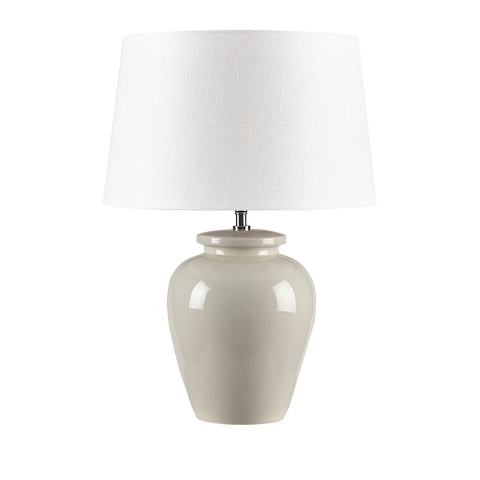 Olliix INK IVY Anzio Cream Ceramic Table Lamp OLIX-II153-0108