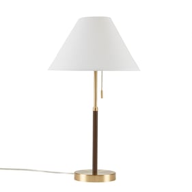 Olliix INK IVY Bromley Gold Brown Two Tone Pull Chain Table Lamp