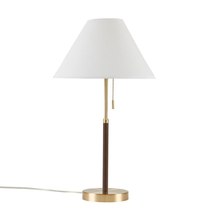 Olliix INK IVY Bromley Gold Brown Two Tone Pull Chain Table Lamp OLIX-II153-0147