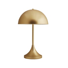 Olliix INK IVY Bryson Gold Dome Shaped 2 Light Metal Table Lamp