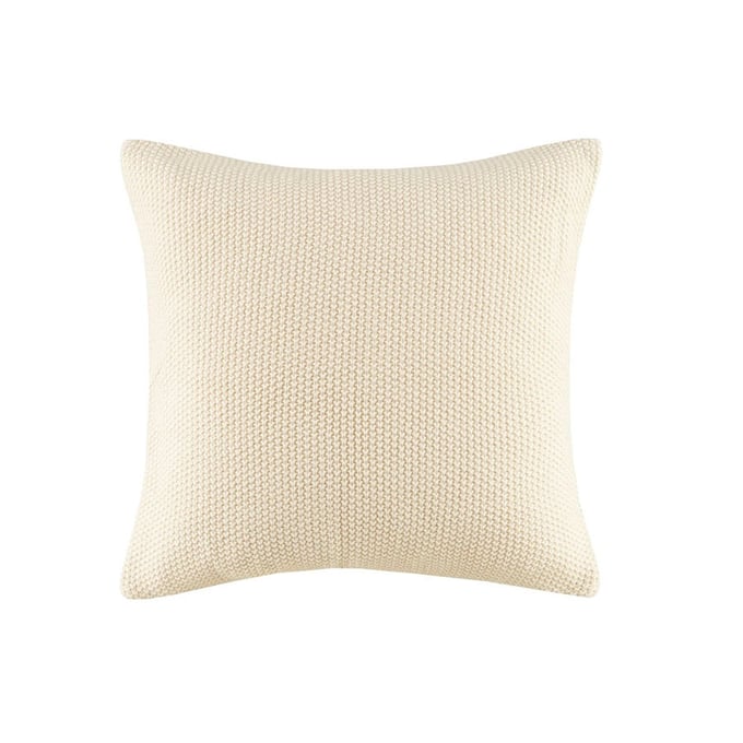 Olliix INK IVY Bree Knit Ivory Square Pillow Cover OLIX-II30-737