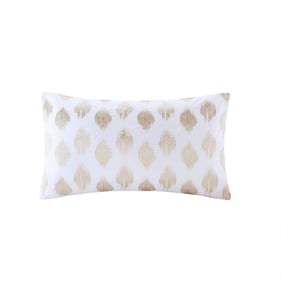 Olliix INK IVY Stella Dot Copper Cotton Oblong Pillow