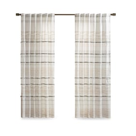 Olliix INK IVY Nea Off White Gray Curtain Lining Panel - 84 x 50