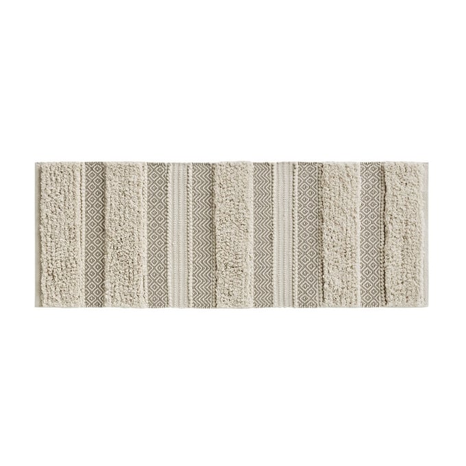 Olliix INK IVY Asher Natural Texture Stripe Bath Rug OLIX-II72-1291