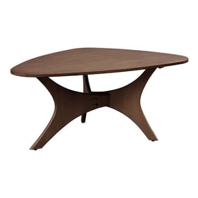 Olliix INK IVY Blaze Brown Triangle Wood Coffee Table