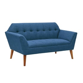 Olliix INK IVY Newport Blue Loveseat