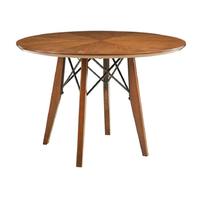 Olliix INK IVY Clark Pecan Round Pub Table OLIX-IIF20-0028