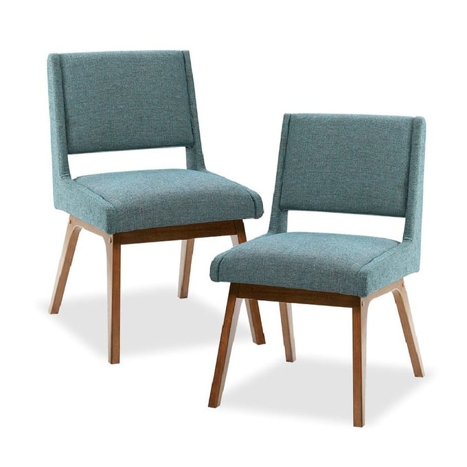 2 Olliix INK IVY Boomerang Blue Dining Chairs OLIX-IIF20-0040