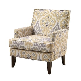 Olliix Madison Park Colton Grey Fabric Track Arm Club Chair