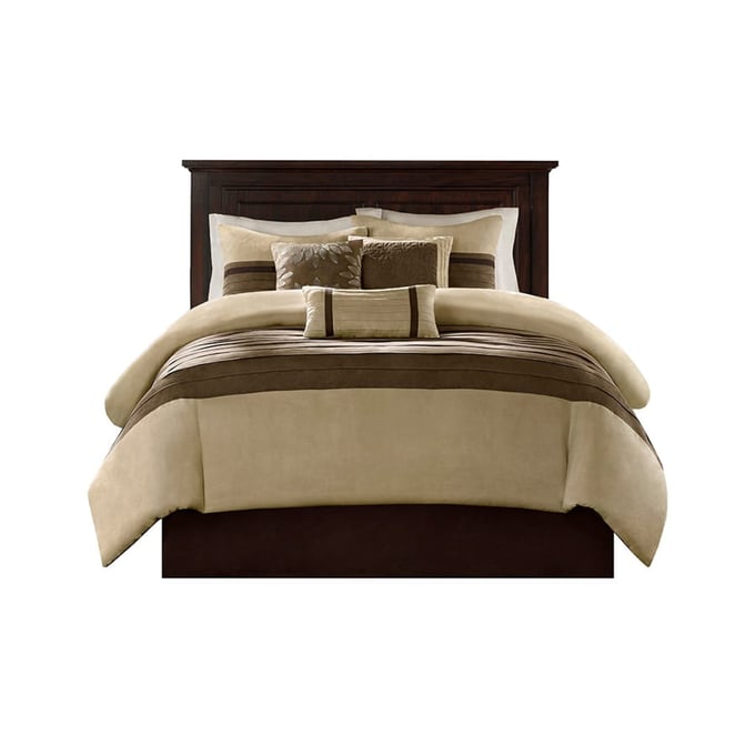 Olliix Madison Park Palmer Natural Full 7pc Comforter Set OLIX-MP10-2583