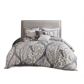 Olliix Madison Park Vienna Grey Cal King 7pc Comforter Set