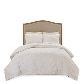 Olliix Madison Park Bahari Off White Full Queen 3pc Comforter Set