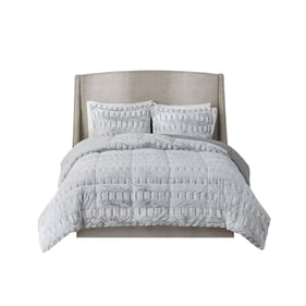 Olliix Madison Park Gia Grey Full Queen Printed Comforter Set