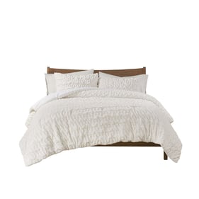 Olliix Madison Park Blair Ivory Full Queen Alternative Comforter Set