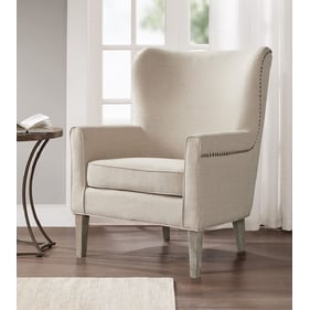 Olliix Madison Park Colette Natural Accent Wingback Chair