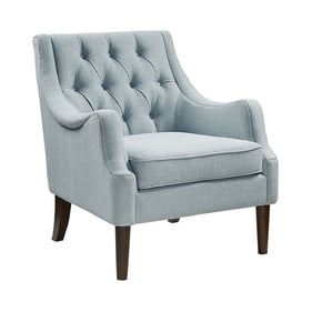 Olliix Madison Park Qwen Dusty Blue Button Tufted Accent Chair