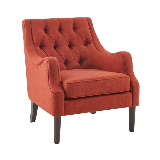 Olliix Madison Park Qwen Spice Button Tufted Accent Chair OLIX-MP100-1054