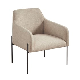 Olliix Madison Park Calder Beige Metal Leg Accent Chair