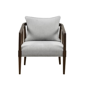 Olliix Madison Park Josefine Light Grey Spindle Accent Armchair with Remova...