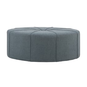 Olliix Madison Park Ferris Blue Oval Ottoman