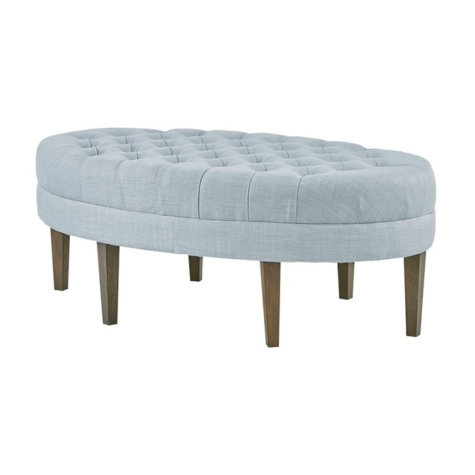 Olliix Madison Park Martin Dusty Blue Surfboard Tufted Ottoman OLIX-MP101-0711