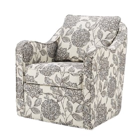 Olliix Madison Park Brianne Wide Seat Swivel Arm Chair