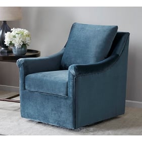 Olliix Madison Park Deanna Blue Swivel Chair