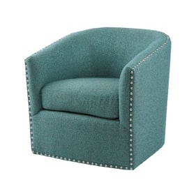 Olliix Madison Park Tyler Teal Swivel Chair