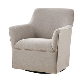 Olliix Madison Park Augustine Grey Taupe Swivel Glider Chair