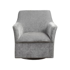 Olliix Madison Park Augustine Plain Grey Swivel Glider Chair