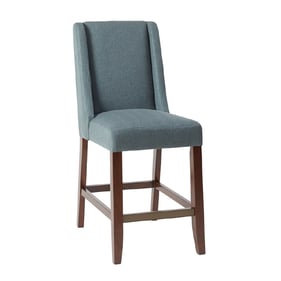 Olliix Madison Park Brody Blue Wing Counter Height Stool