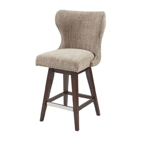 Olliix Madison Park Hancock Camel Brown Swivel Counter Height Stool