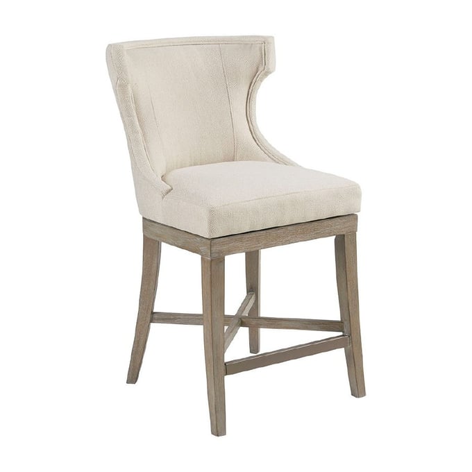 Olliix Madison Park Carson Cream Swivel Counter Height Stool OLIX-MP104-0512