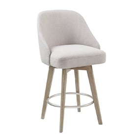 Olliix Madison Park Pearce Grey Swivel Counter Height Stool