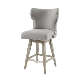 Olliix Madison Park Hancock Grey Swivel Counter Height Stool