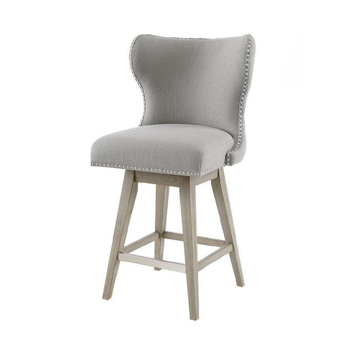 Olliix Madison Park Hancock Grey Swivel Counter Height Stool OLIX-MP104-0716