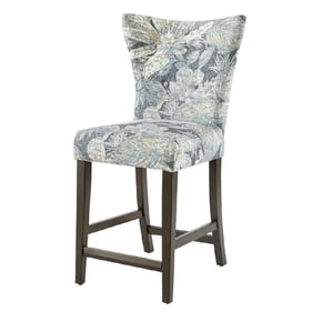 Olliix Madison Park Connie Blue Counter Height Stool