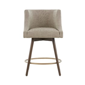 Olliix Madison Park Mateo Beige Swivel Counter Height Stool